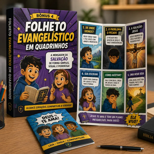 BÔNUS 4: Folheto Evangelístico em Quadrinhos